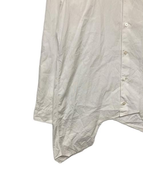 COMME des GARCONS HOMME PLUS（コムデギャルソンオムプリュス）COMME des GARCONS HOMME PLUS (コムデギャルソンオムプリュス) サイドロングシャツ ホワイト サイズ:Sの古着・服飾アイテム