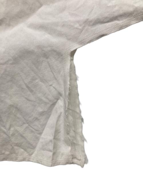 COMME des GARCONS HOMME PLUS（コムデギャルソンオムプリュス）COMME des GARCONS HOMME PLUS (コムデギャルソンオムプリュス) サイドロングシャツ ホワイト サイズ:Sの古着・服飾アイテム
