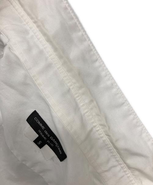 COMME des GARCONS HOMME PLUS（コムデギャルソンオムプリュス）COMME des GARCONS HOMME PLUS (コムデギャルソンオムプリュス) サイドロングシャツ ホワイト サイズ:Sの古着・服飾アイテム