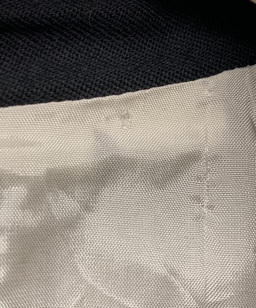 BLACK COMME des GARCONS（ブラックコムデギャルソン）BLACK COMME des GARCONS (ブラックコムデギャルソン) ウールギャバスナップボタン燕尾ジャケット ブラック サイズ:Mの古着・服飾アイテム