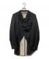 BLACK COMME des GARCONS（ブラックコムデギャルソン）の古着「ウールギャバスナップボタン燕尾ジャケット」｜ブラック