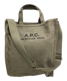 A.P.C.（アーペーセー）の古着「キャンバス2WAYバッグ」｜オリーブ