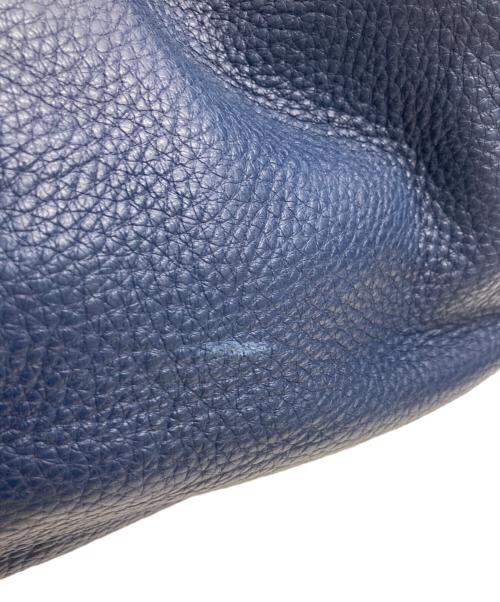 GIORGIO ARMANI（ジョルジョアルマーニ）GIORGIO ARMANI (ジョルジョアルマーニ) ディアスキンボストンバッグ ブルーの古着・服飾アイテム