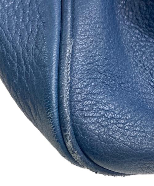 GIORGIO ARMANI（ジョルジョアルマーニ）GIORGIO ARMANI (ジョルジョアルマーニ) ディアスキンボストンバッグ ブルーの古着・服飾アイテム