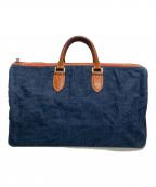 il micioイル ミーチョ）の古着「デニムボストンバッグ」｜スカイブルー