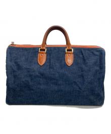 il micio（イル ミーチョ）の古着「デニムボストンバッグ」｜スカイブルー