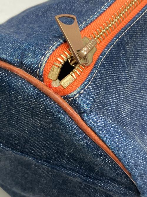 il micio（イル ミーチョ）il micio (イル ミーチョ) デニムボストンバッグ スカイブルーの古着・服飾アイテム