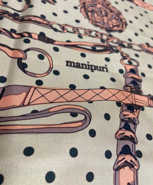 manipuri（マニプリ）manipuri (マニプリ) シルクスカーフ ベージュの古着・服飾アイテム