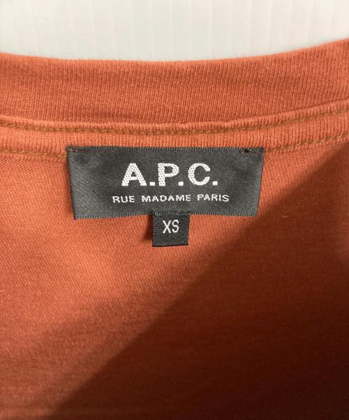 A.P.C.（アーペーセー）A.P.C. (アーペーセー) STANDARD RUE MADAME T ブラウン サイズ:XSの古着・服飾アイテム