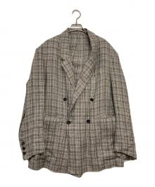 CURRENTAGE（カレンテージ）の古着「チェックジャケット」｜グレー