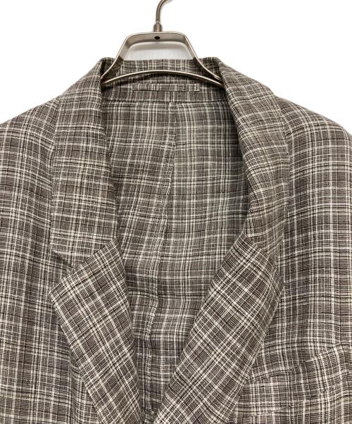 CURRENTAGE（カレンテージ）CURRENTAGE (カレンテージ) チェックジャケット グレー サイズ:表記無し（実寸サイズをご参照下さい）の古着・服飾アイテム