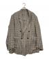 CURRENTAGE（カレンテージ）の古着「チェックジャケット」｜グレー