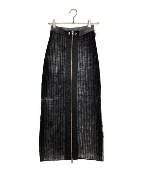 DIESEL（ディーゼル）DIESEL (ディーゼル) M-ASIニットスカート グレー サイズ:Sの古着・服飾アイテム