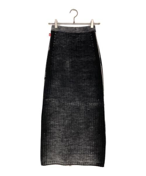 DIESEL（ディーゼル）DIESEL (ディーゼル) M-ASIニットスカート グレー サイズ:Sの古着・服飾アイテム