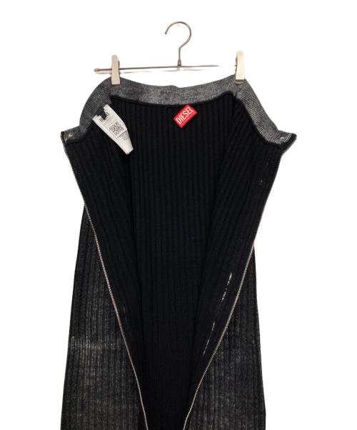 DIESEL（ディーゼル）DIESEL (ディーゼル) M-ASIニットスカート グレー サイズ:Sの古着・服飾アイテム