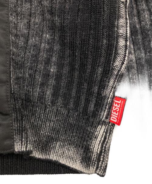 DIESEL（ディーゼル）DIESEL (ディーゼル) M-ASERAニットカーディガン グレー サイズ:Sの古着・服飾アイテム