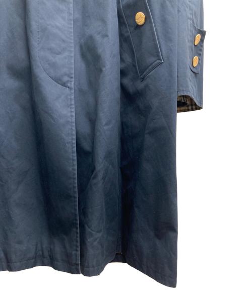 Burberry's（バーバリー）Burberry's (バーバリー) 金釦比翼コート ネイビー サイズ:不明の古着・服飾アイテム