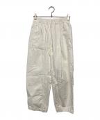 KAGUREカグレ）の古着「コットンクロップドパンツ」｜アイボリー