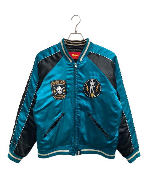 CREAM SODA（クリームソーダ）CREAM SODA (クリームソーダ) スカジャン ブラック サイズ:Lの古着・服飾アイテム