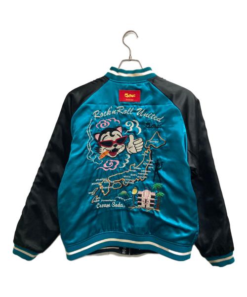 CREAM SODA（クリームソーダ）CREAM SODA (クリームソーダ) スカジャン ブラック サイズ:Lの古着・服飾アイテム