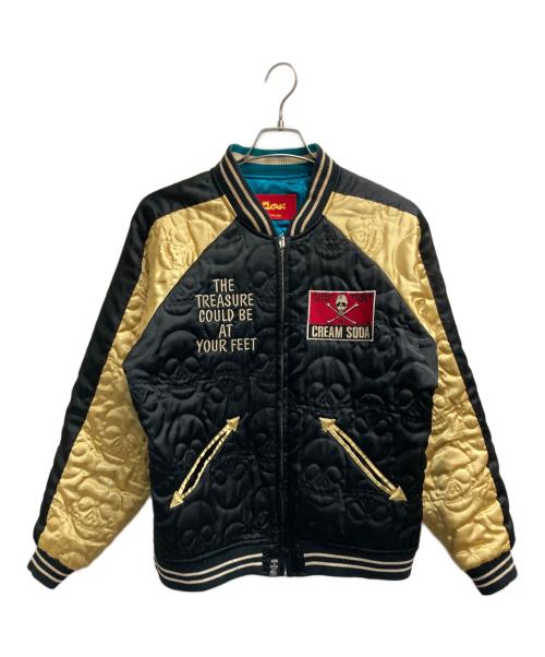 CREAM SODA（クリームソーダ）CREAM SODA (クリームソーダ) スカジャン ブラック サイズ:Lの古着・服飾アイテム