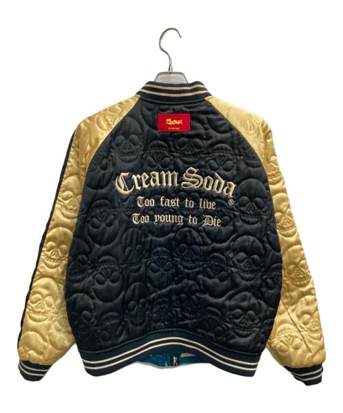 CREAM SODA（クリームソーダ）CREAM SODA (クリームソーダ) スカジャン ブラック サイズ:Lの古着・服飾アイテム