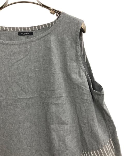 m mefu（メフウ）m mefu (メフウ) アシメワンピース グレー サイズ:40の古着・服飾アイテム