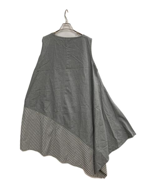 m mefu（メフウ）m mefu (メフウ) アシメワンピース グレー サイズ:40の古着・服飾アイテム
