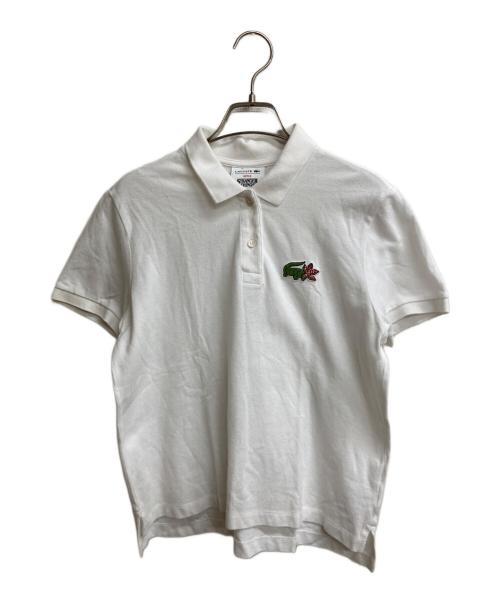 LACOSTE（ラコステ）LACOSTE (ラコステ) STRANGER THINGS (ストレンジャーシングス) ポロシャツ ホワイト サイズ:34の古着・服飾アイテム