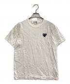PLAY COMME des GARCONSプレイコムデギャルソン）の古着「ワンポイントTシャツ」｜ホワイト
