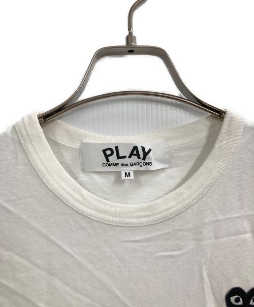 PLAY COMME des GARCONS（プレイコムデギャルソン）PLAY COMME des GARCONS (プレイコムデギャルソン) ワンポイントTシャツ ホワイト サイズ:Mの古着・服飾アイテム