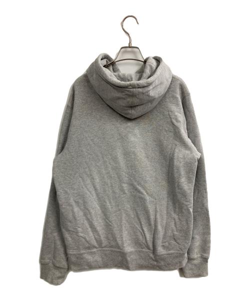 SUPREME（シュプリーム）Supreme (シュプリーム) Corner Label Hooded Sweatshirt(コーナーラベルフーデッドスウェットシャツ) グレー サイズ:Mの古着・服飾アイテム
