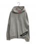 Supreme（シュプリーム）の古着「Corner Label Hooded Sweatshirt(コーナーラベルフーデッドスウェットシャツ)」｜グレー