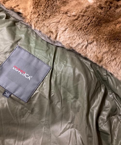 DUVETICA（デュベティカ）DUVETICA (デュベティカ) ラビットファーダウンコート オリーブ サイズ:38の古着・服飾アイテム