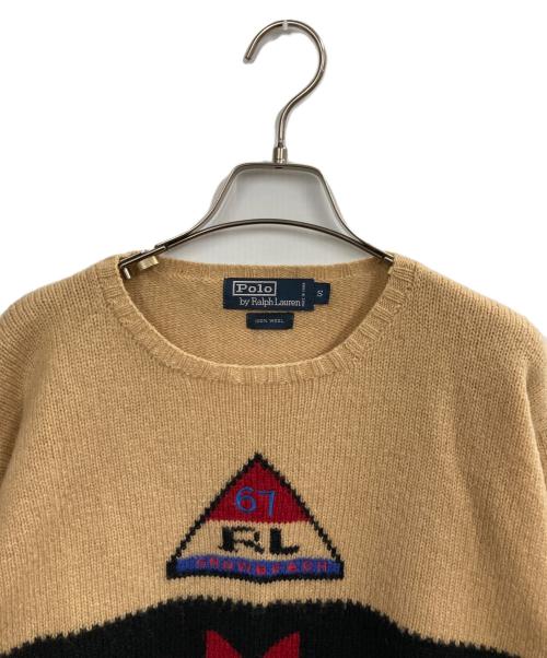POLO RALPH LAUREN（ポロ・ラルフローレン）POLO RALPH LAUREN (ポロ・ラルフローレン) SNOW BEACH KNIT(スノービーチニット) ベージュ サイズ:Sの古着・服飾アイテム