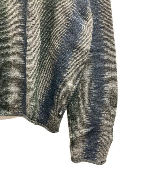 stussy（ステューシー）stussy (ステューシー) SHADOW STRIPE SWEATER マルチカラー サイズ:XLの古着・服飾アイテム