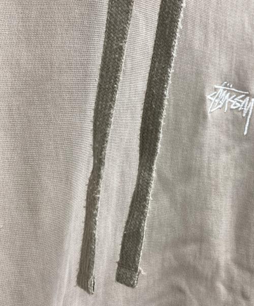 stussy（ステューシー）stussy (ステューシー) STOCK LOGO HOOD ベージュ サイズ:XLの古着・服飾アイテム