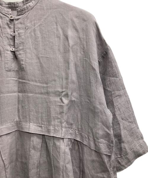 nest Robe（ネストローブ）nest Robe (ネストローブ) シャツワンピース チャコールグレー サイズ:FREEの古着・服飾アイテム