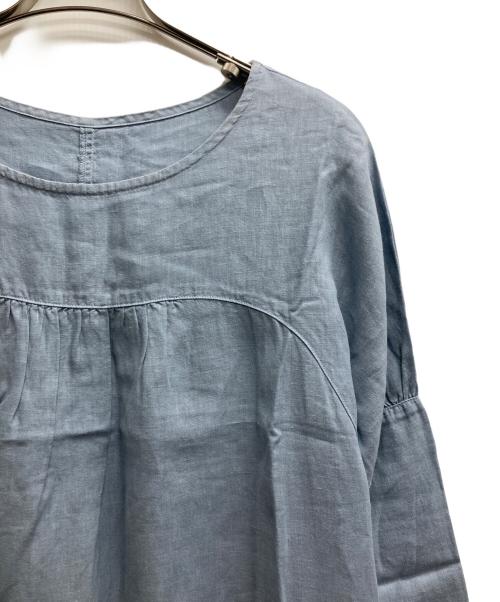 nest Robe（ネストローブ）nest Robe (ネストローブ) リネンワンピース スカイブルー サイズ:FREEの古着・服飾アイテム