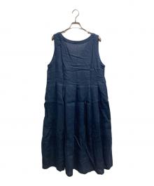 nest Robe（ネストローブ）の古着「ノースリーブリネンワンピース」｜ブルー