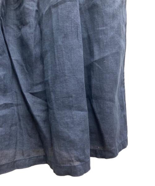 nest Robe（ネストローブ）nest Robe (ネストローブ) ノースリーブリネンワンピース ブルー サイズ:FREEの古着・服飾アイテム