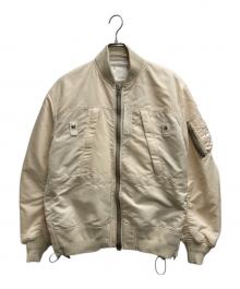 sacai（サカイ）の古着「NYLON TWILL BLOUSON MA-1」｜アイボリー