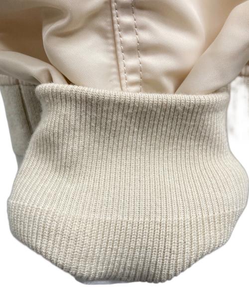 sacai（サカイ）sacai (サカイ) NYLON TWILL BLOUSON MA-1 アイボリー サイズ:2の古着・服飾アイテム