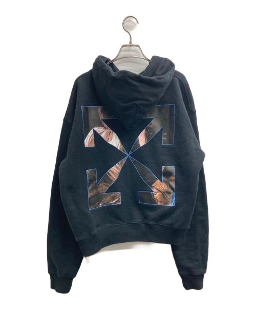OFFWHITE（オフホワイト）OFFWHITE (オフホワイト) Caravaggio Angel OVER Hoodie ブラック サイズ:XSの古着・服飾アイテム