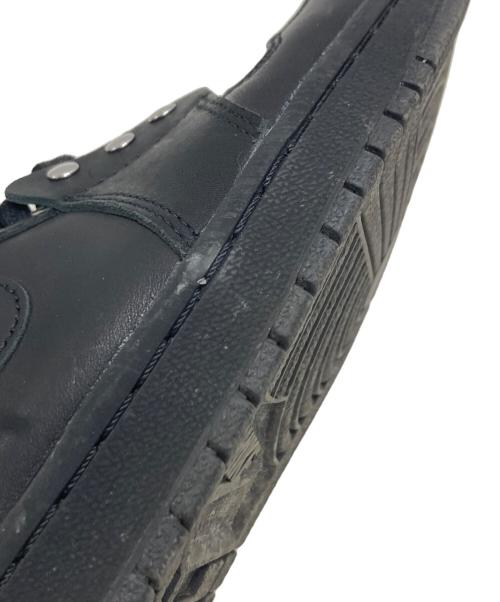 NIKE（ナイキ）NIKE (ナイキ) COMME des GARCONS HOMME PLUS (コムデギャルソンオムプリュス) AIR JORDAN 1 HI STRAP SP-C ブラック サイズ:26の古着・服飾アイテム