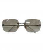 CHANELシャネル）の古着「リムレスサングラス」｜シルバー