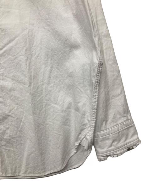 45R（フォーティファイブ・アール）45R (フォーティファイブ・アール) 504オックスのタックフリルオーシャンブラウス ホワイト サイズ:表記無し（実寸サイズをご参照下さい）の古着・服飾アイテム