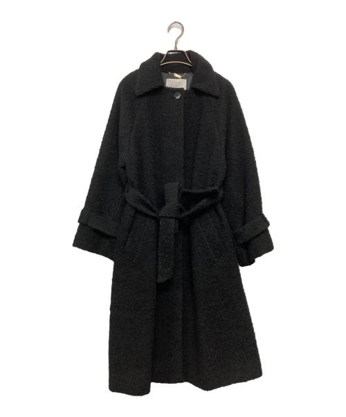 自由区（ジユウク）自由区 (ジユウク) ツイードコート ブラック サイズ:38の古着・服飾アイテム