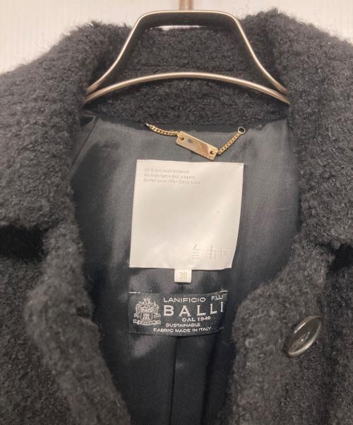 自由区（ジユウク）自由区 (ジユウク) ツイードコート ブラック サイズ:38の古着・服飾アイテム