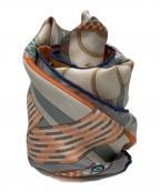 HERMESエルメス）の古着「カレ90 ダブルフェイス たいまつの光」｜オレンジ